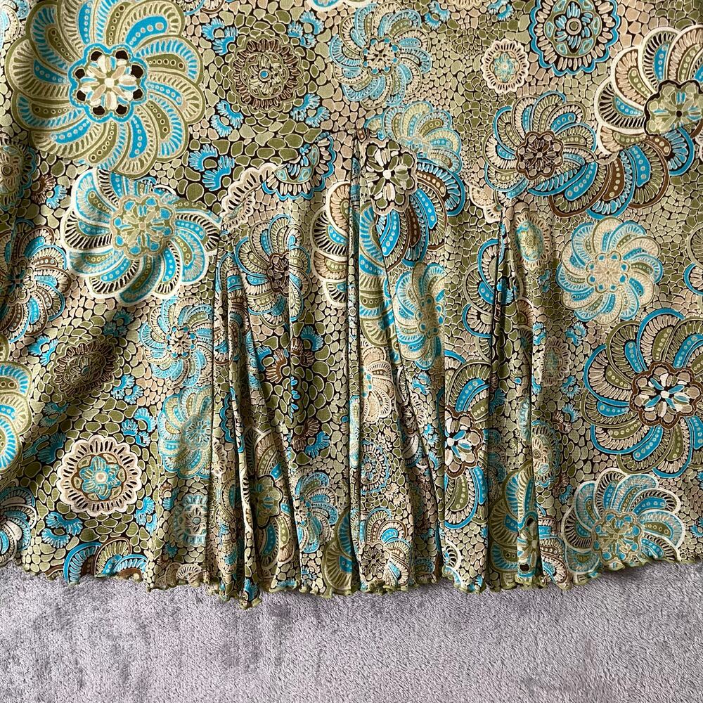 Vintage Y2K Fairy Boho Two Piece Set Floral Paisley Cottagecore Babydoll Lace XL - Picture 7 of 8